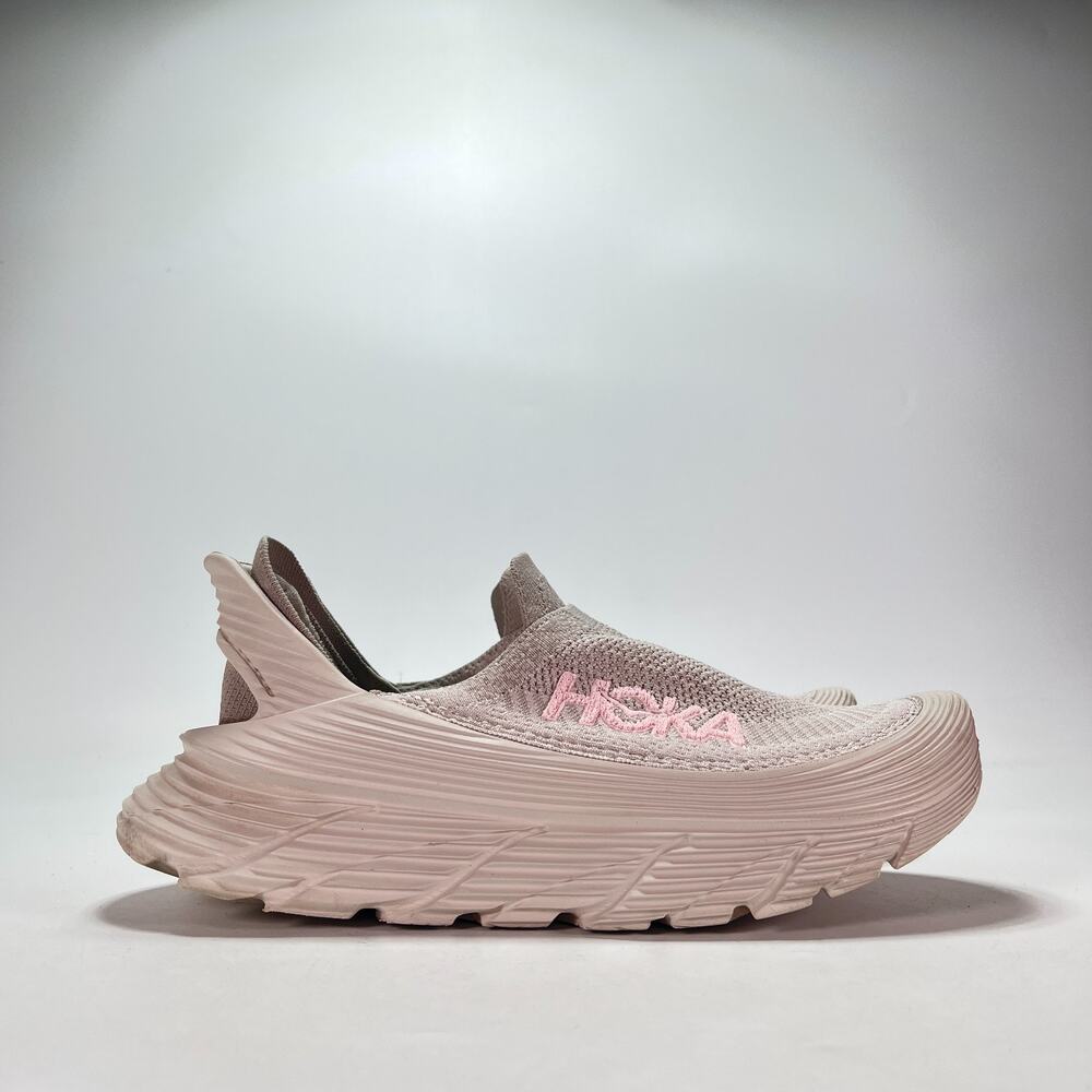 HOKA Restore TC Quartz Sand Slip On Recovery Sneakers 1134532 SCCP Women's Sz 11